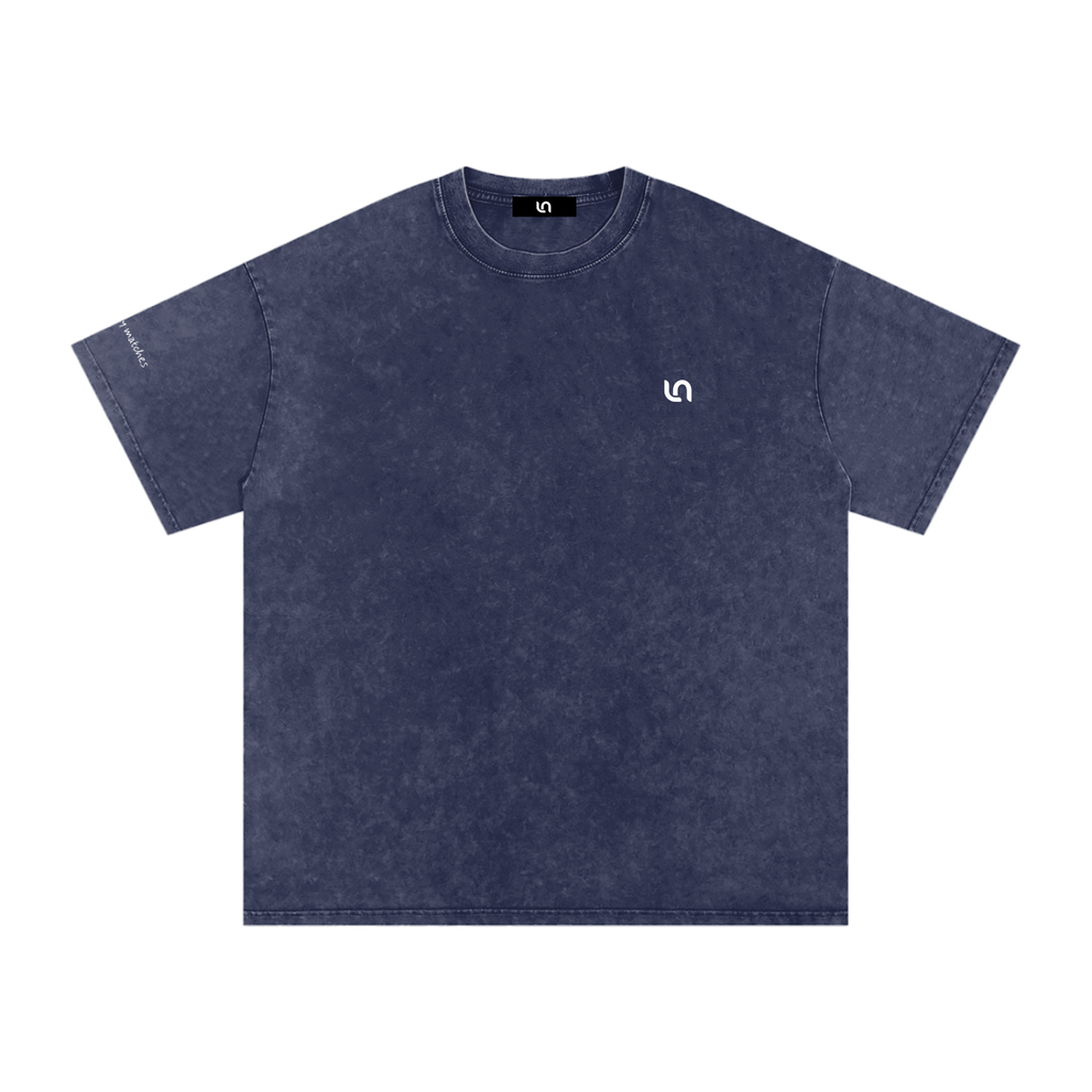 Smaller Notes - Your crazy matches my crazy - Snow Washed Oversized Cotton T-Shirt