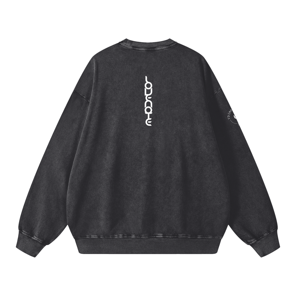 I'd choose you every time - snow washed Oversized Sweatshirt
