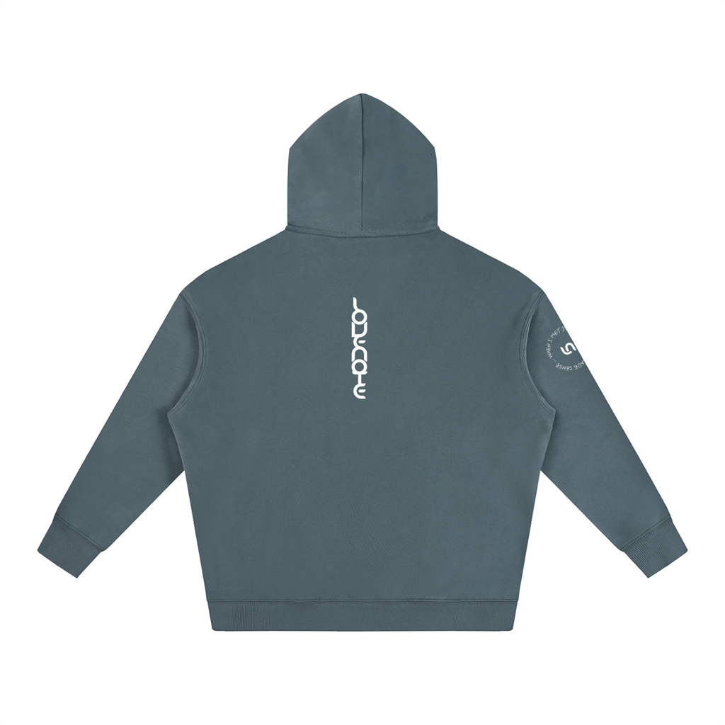 When I met you, everything made sense Oversize Fleeced Hoodie