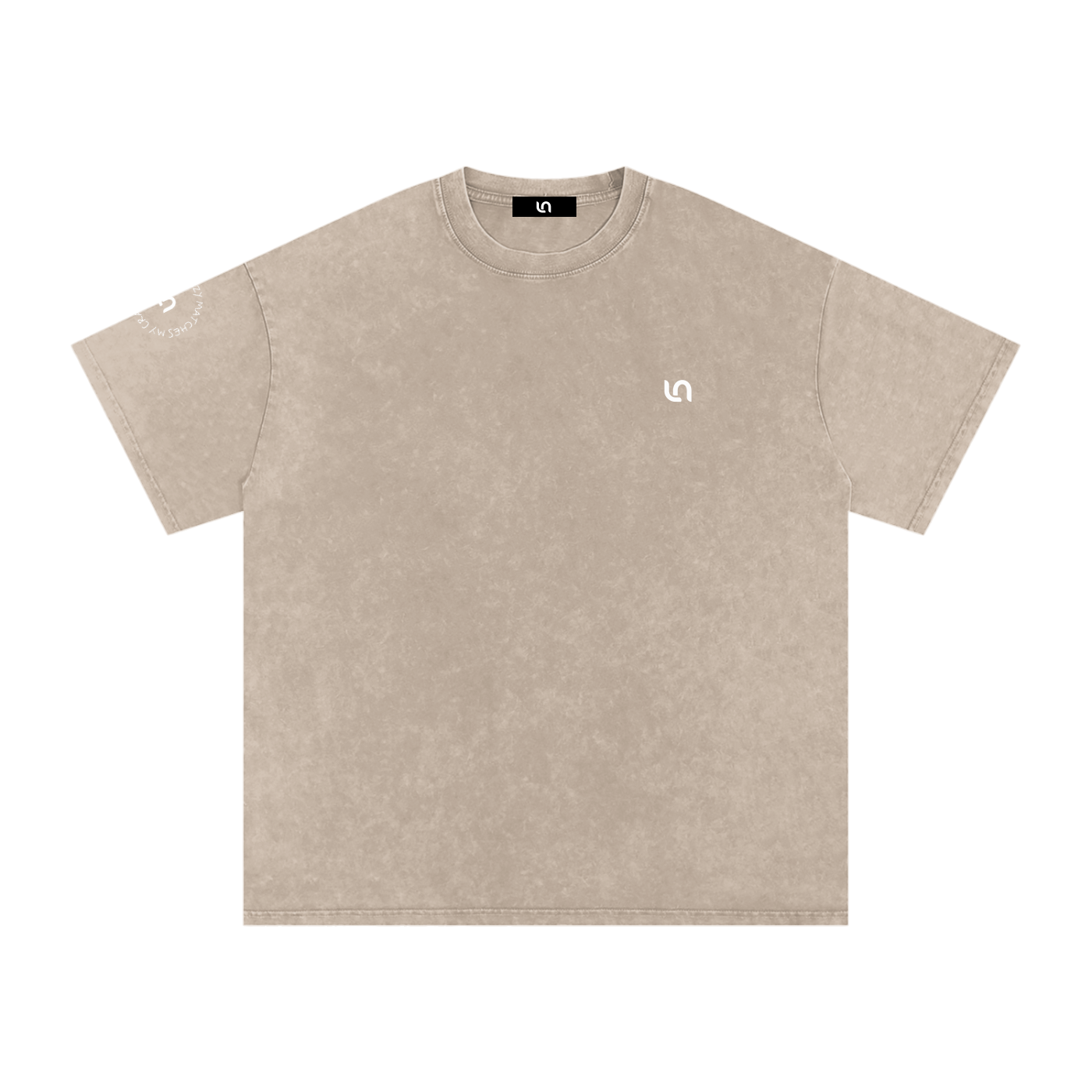 Your crazy matches my crazy - Snow Washed Oversized Cotton T-Shirt