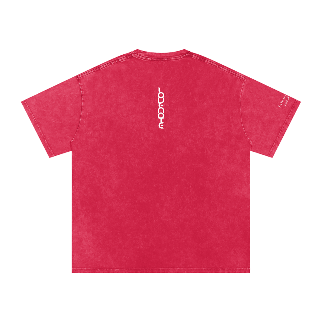 Smaller Notes - You're my favourite kind of trouble - Snow Washed Oversized Cotton T-Shirt