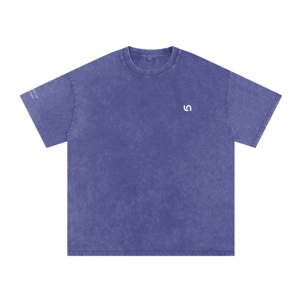 Smaller Notes - I'd choose you every time - Snow Washed Oversized Cotton T-Shirt