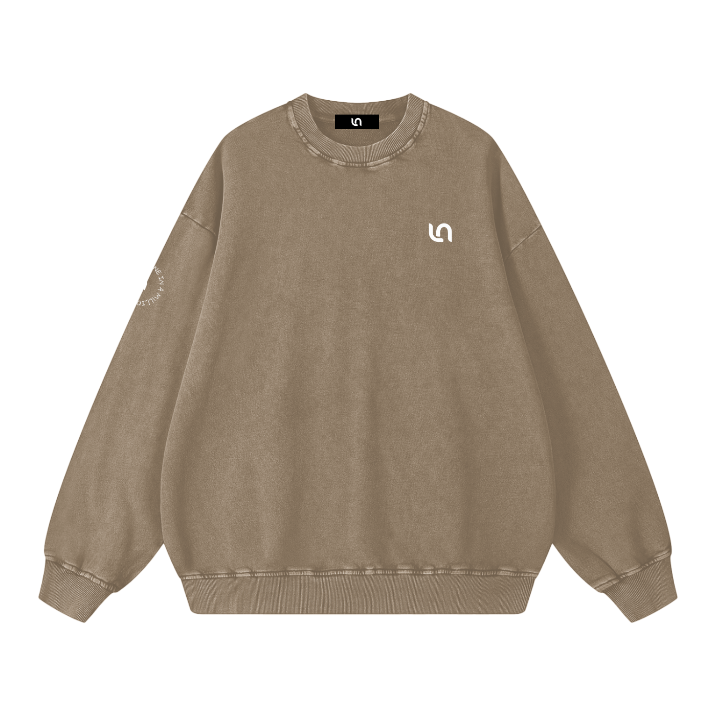 You are one in a million - snow washed Oversized Sweatshirt