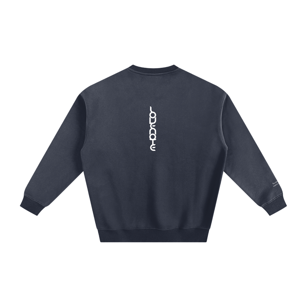 Smaller notes - Thinking of you makes me smile Fleeced Sweatshirt