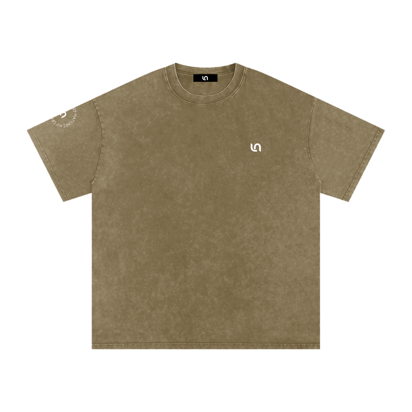 Your crazy matches my crazy - Snow Washed Oversized Cotton T-Shirt