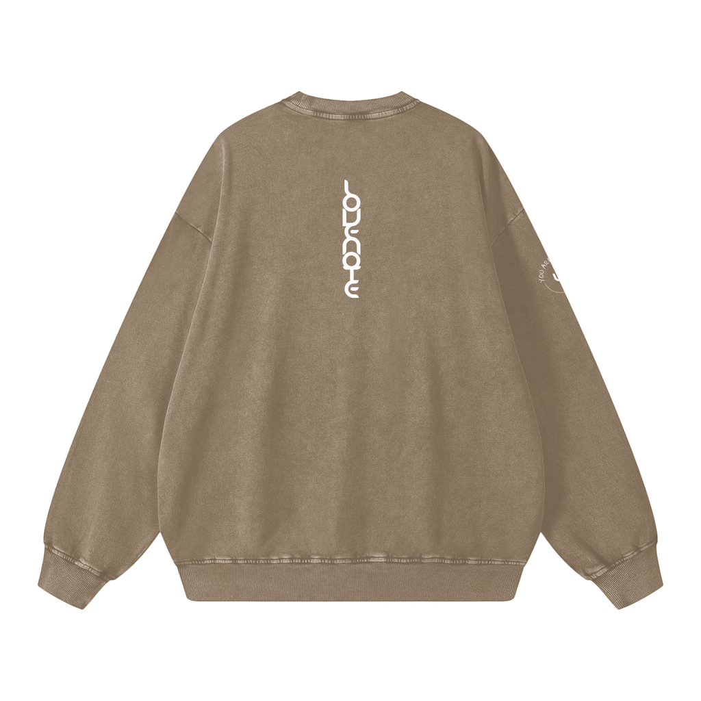 You are my soul sister - snow washed Oversized Sweatshirt