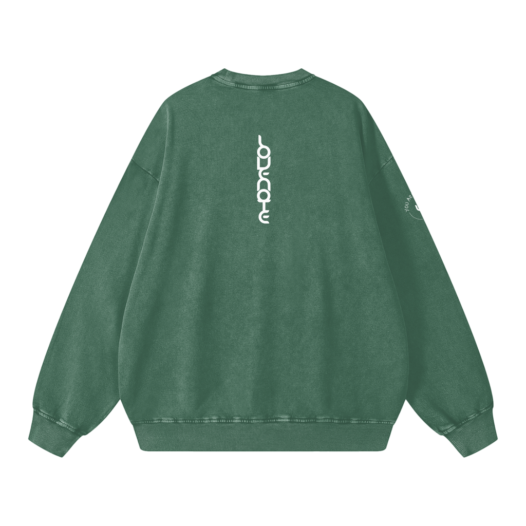 You are one in a million - snow washed Oversized Sweatshirt