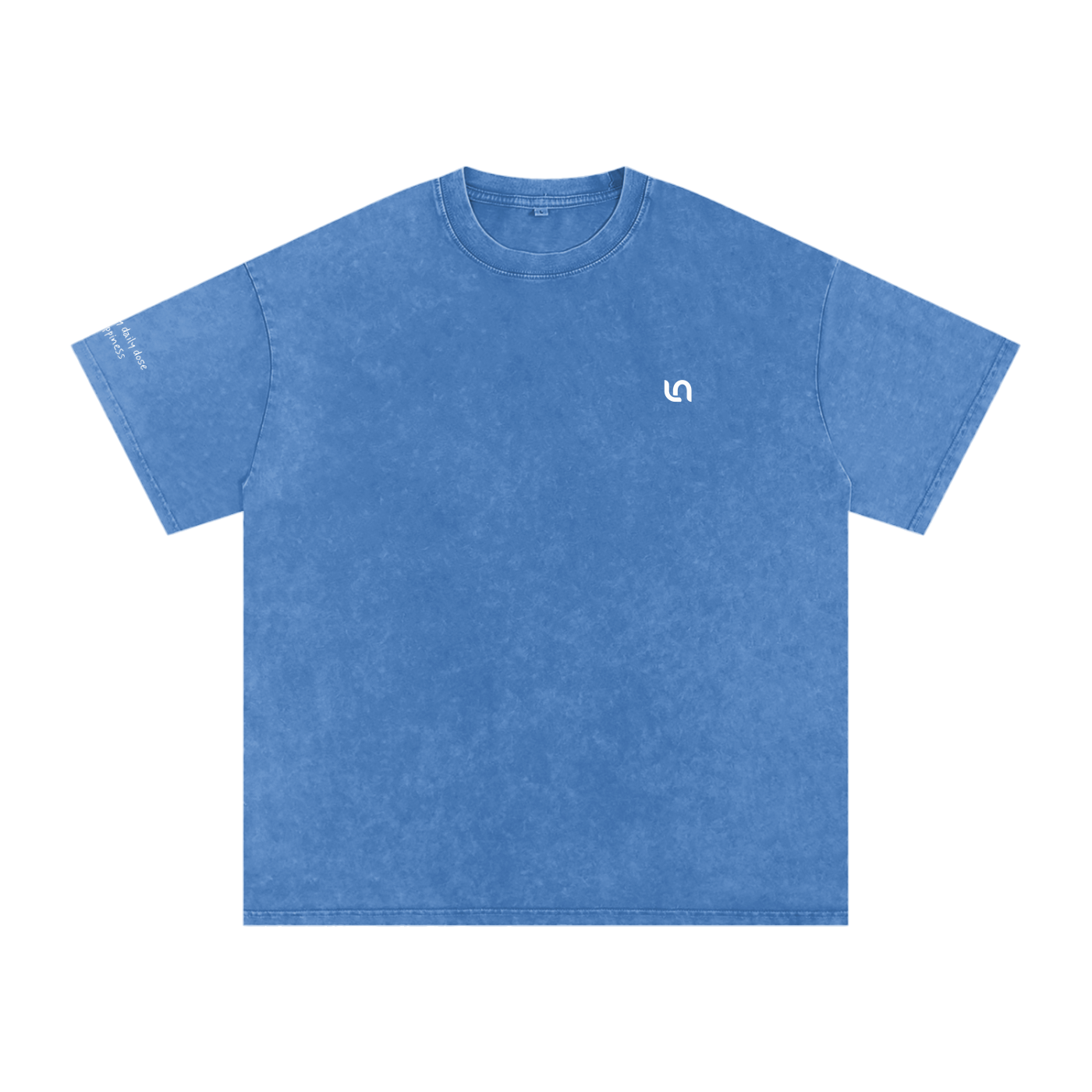 Smaller Notes - You're my daily dose of happiness - Snow Washed Oversized Cotton T-Shirt