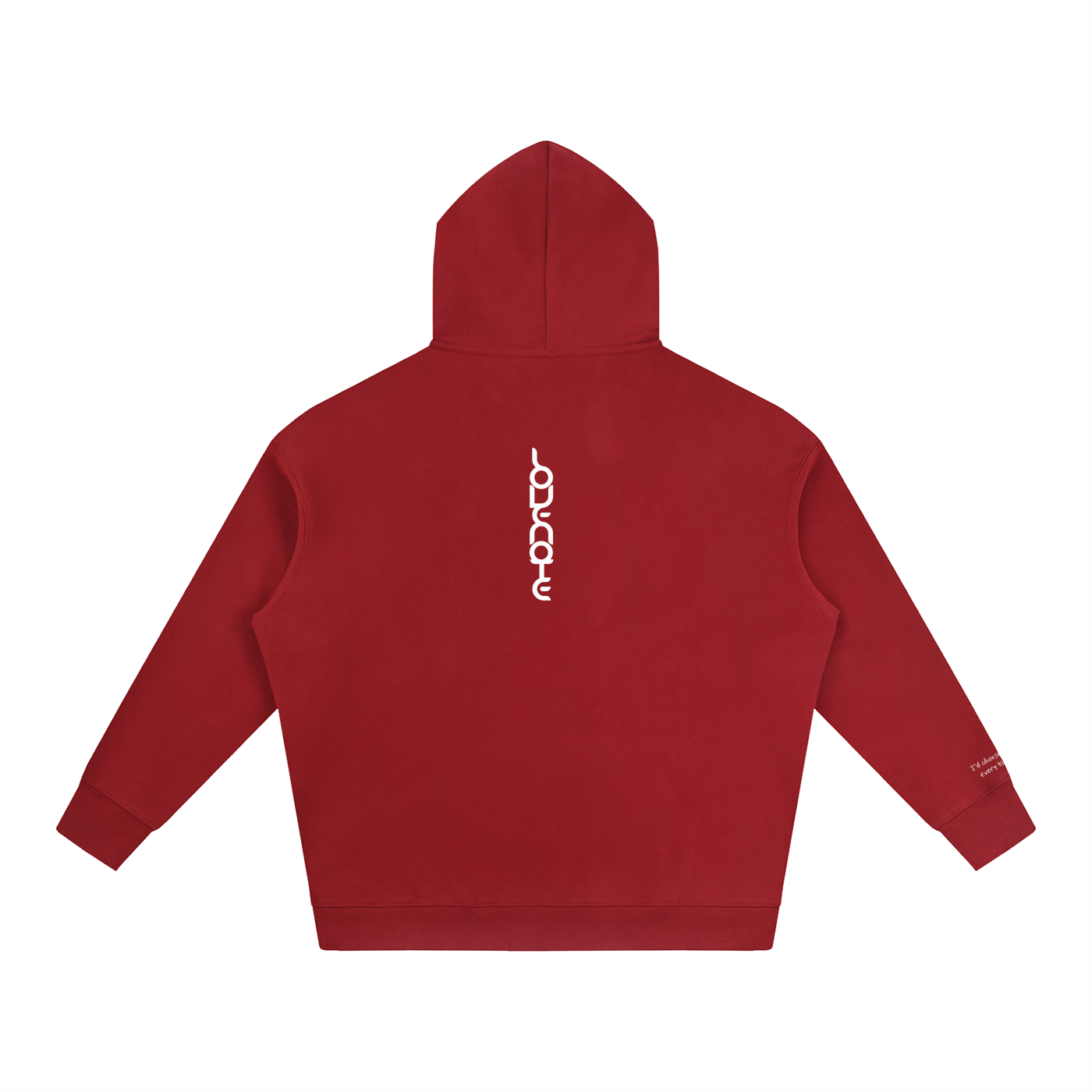 Smaller Notes - I'd choose you every time -  Oversize Fleeced Hoodie HT