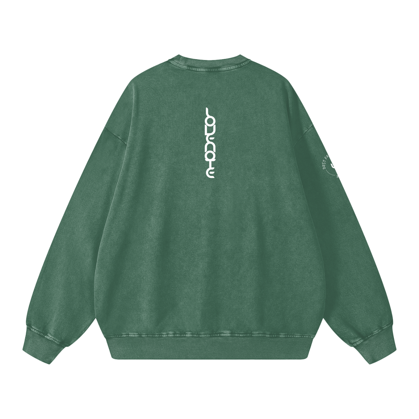 Best friend vibes forever - snow washed Oversized Sweatshirt