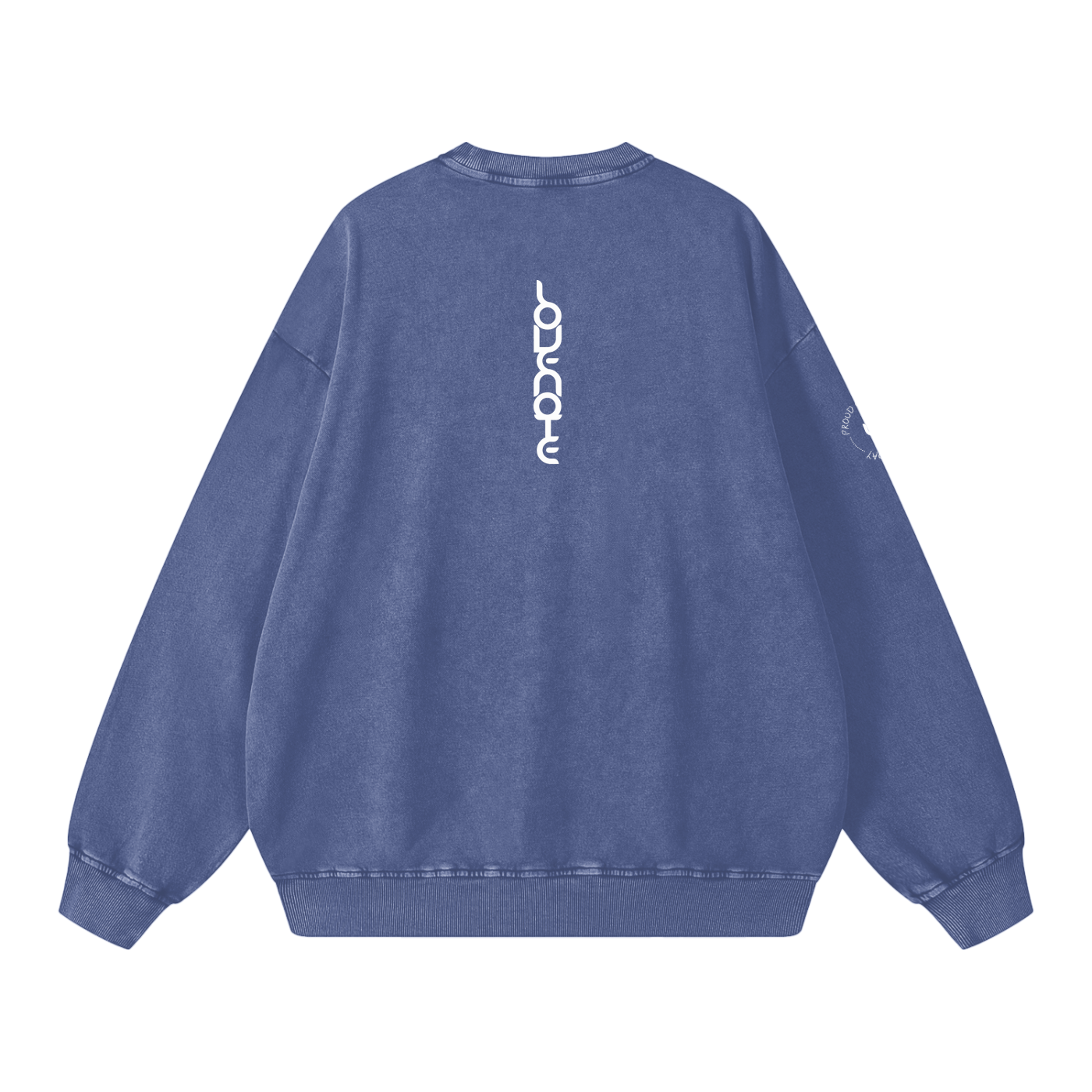 Proud of you every single day - snow washed Oversized Sweatshirt